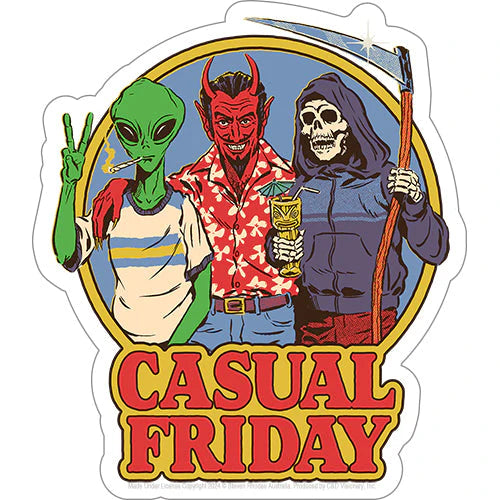 Steven Rhodes Casual Friday 4.8"x5.5" Sticker