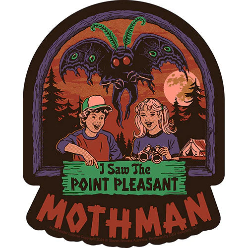 Steven Rhodes Mothman 4"x5" Sticker