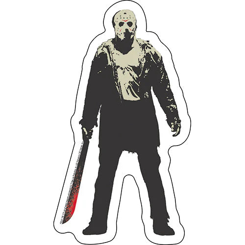 Friday the 13th Jason 3"x5.5" Sticker